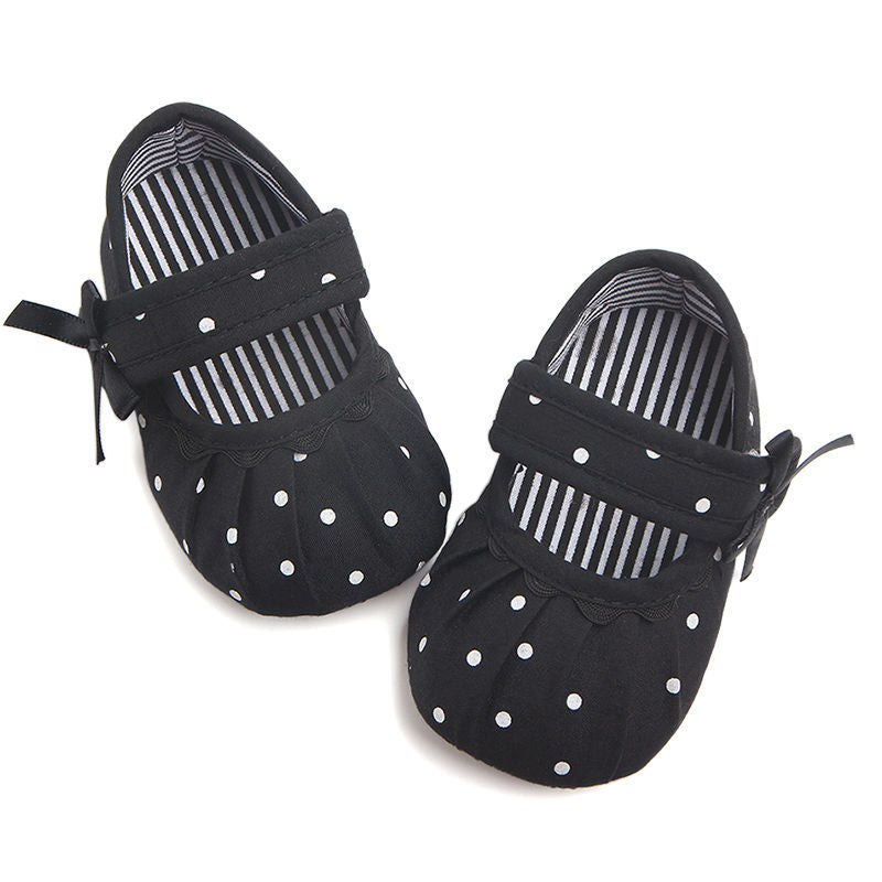 Baby Girl Shoes Cute Polka Dot Princess Kid Anti-slip On Shoes GlowCart