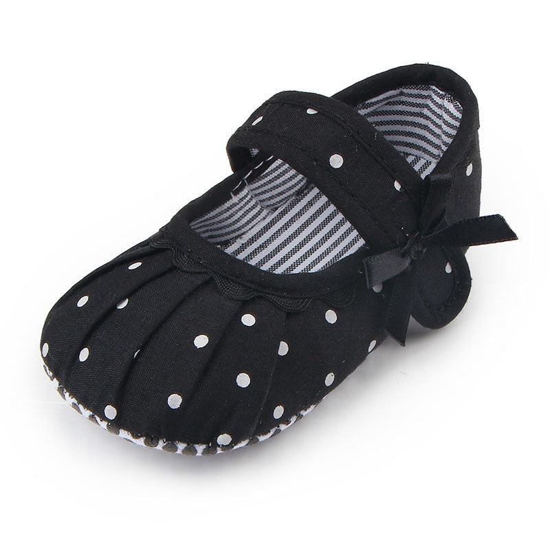 Baby Girl Shoes Cute Polka Dot Princess Kid Anti-slip On Shoes GlowCart