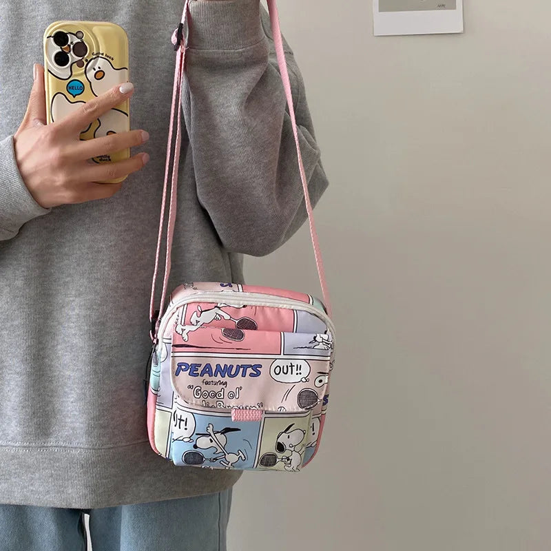Snoopy Crossbody Bags for Ladies Kawaii Purses Phone Case