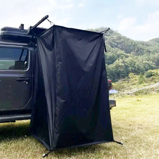 Portable Vehicle Side Shower Tent Automotive RV Tailgate Van GlowCart