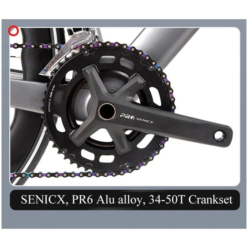 2025 TWITTER Gravel V3 Carbon Fiber Gravel Bike 700*40C SENSAH RS-2*12S Hydraulic Brake Bicycle With Carbon Wheels For Men Women GlowCart