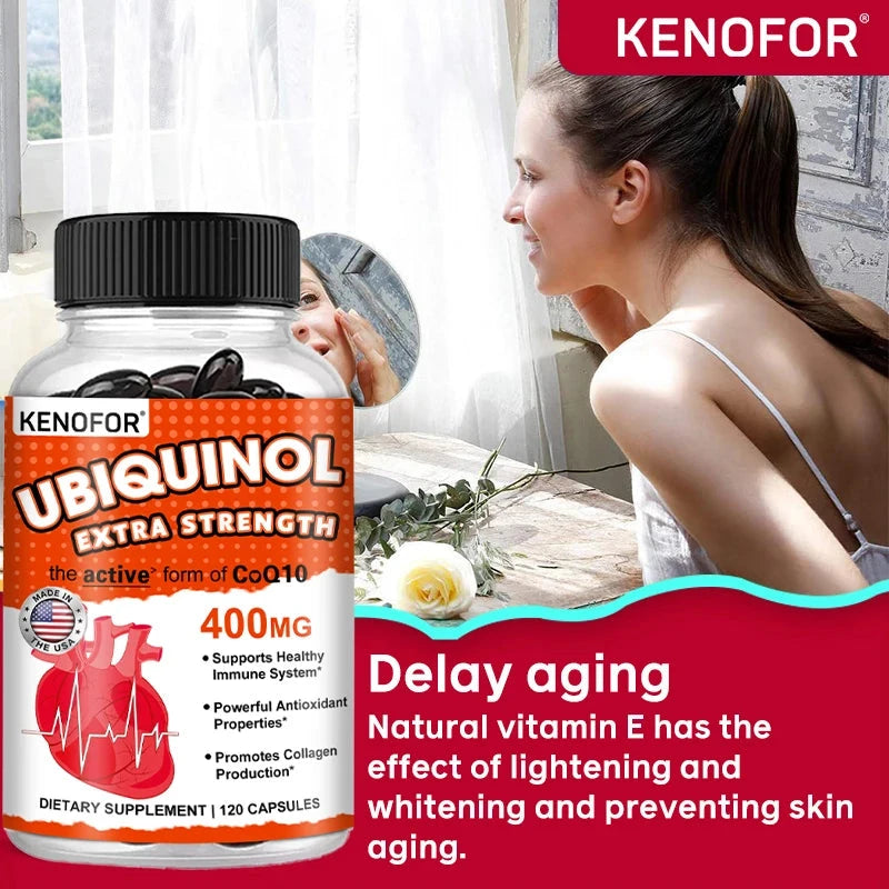 KENOFOR Coenzyme Q10 400 mg Softgel Antioxidant - Excellent GlowCart