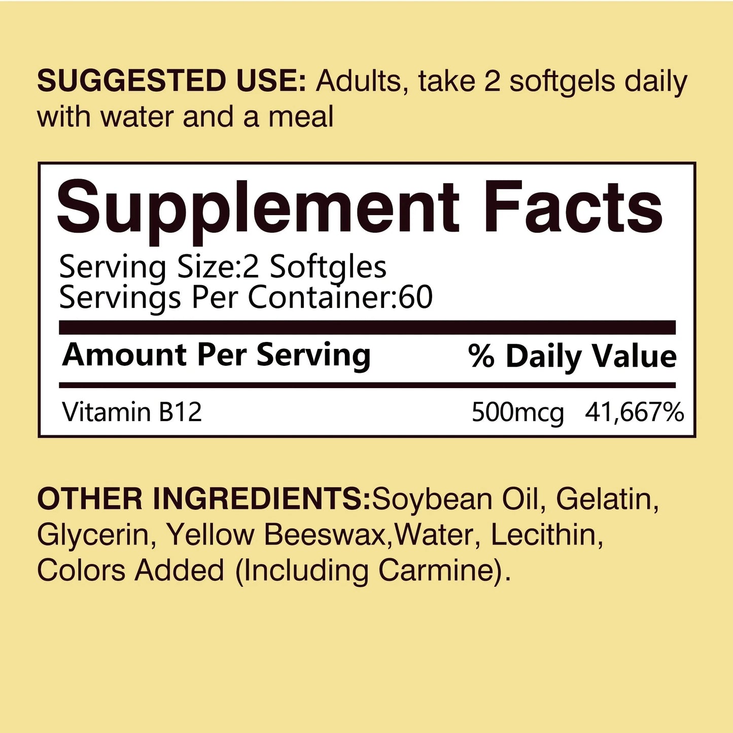 Vitamin B12 - for Mood, Brain, Nervous System, Energy, GlowCart