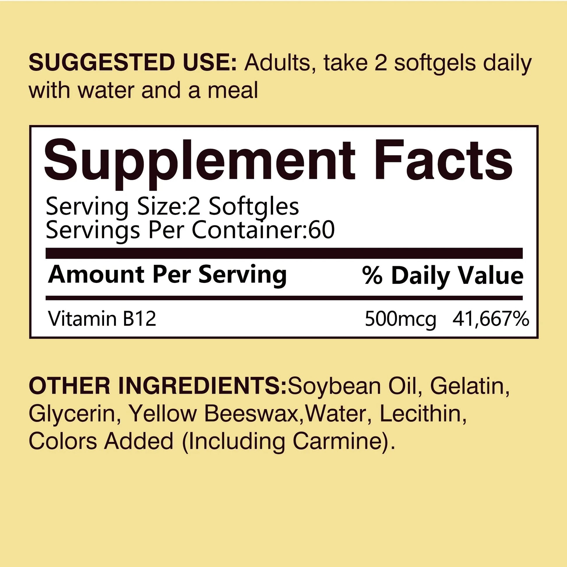 Vitamin B12 - for Mood, Brain, Nervous System, Energy, GlowCart