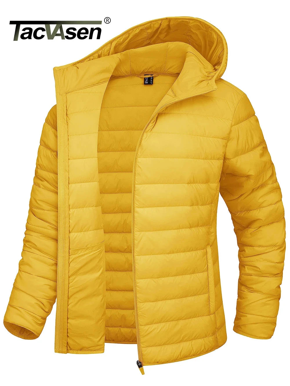 TACVASEN Full Zip Up Hooded Puffer Jacket Womens Winter GlowCart
