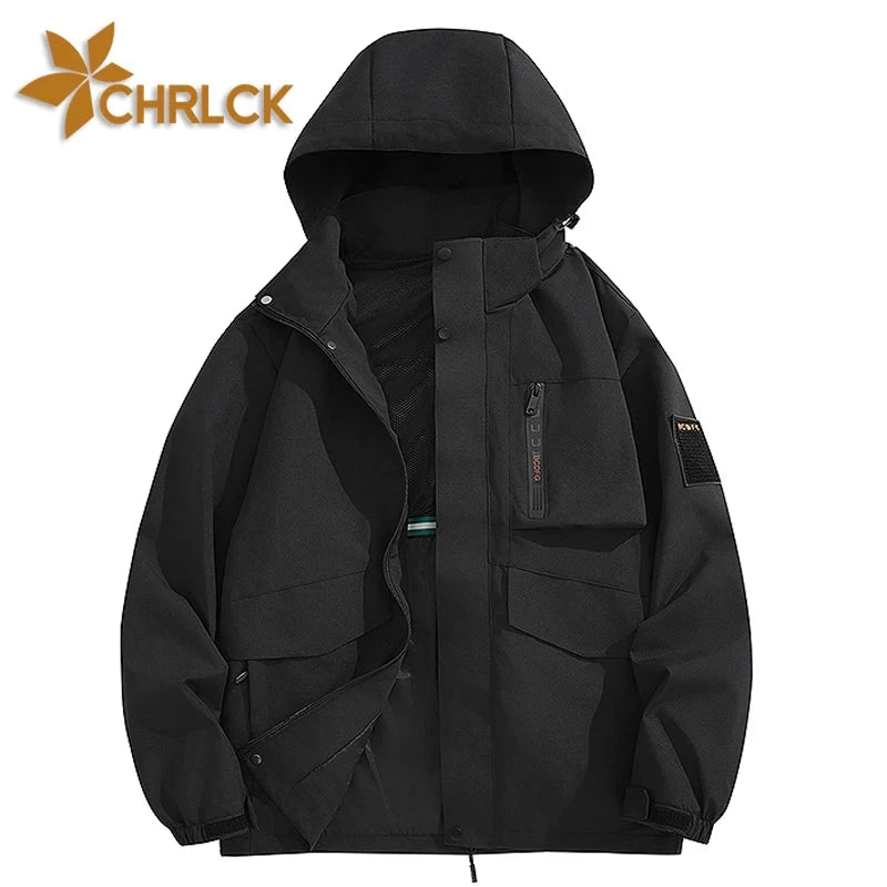 CHRLCK Men's Waterproof Hiking Jackets Large Size Women GlowCart