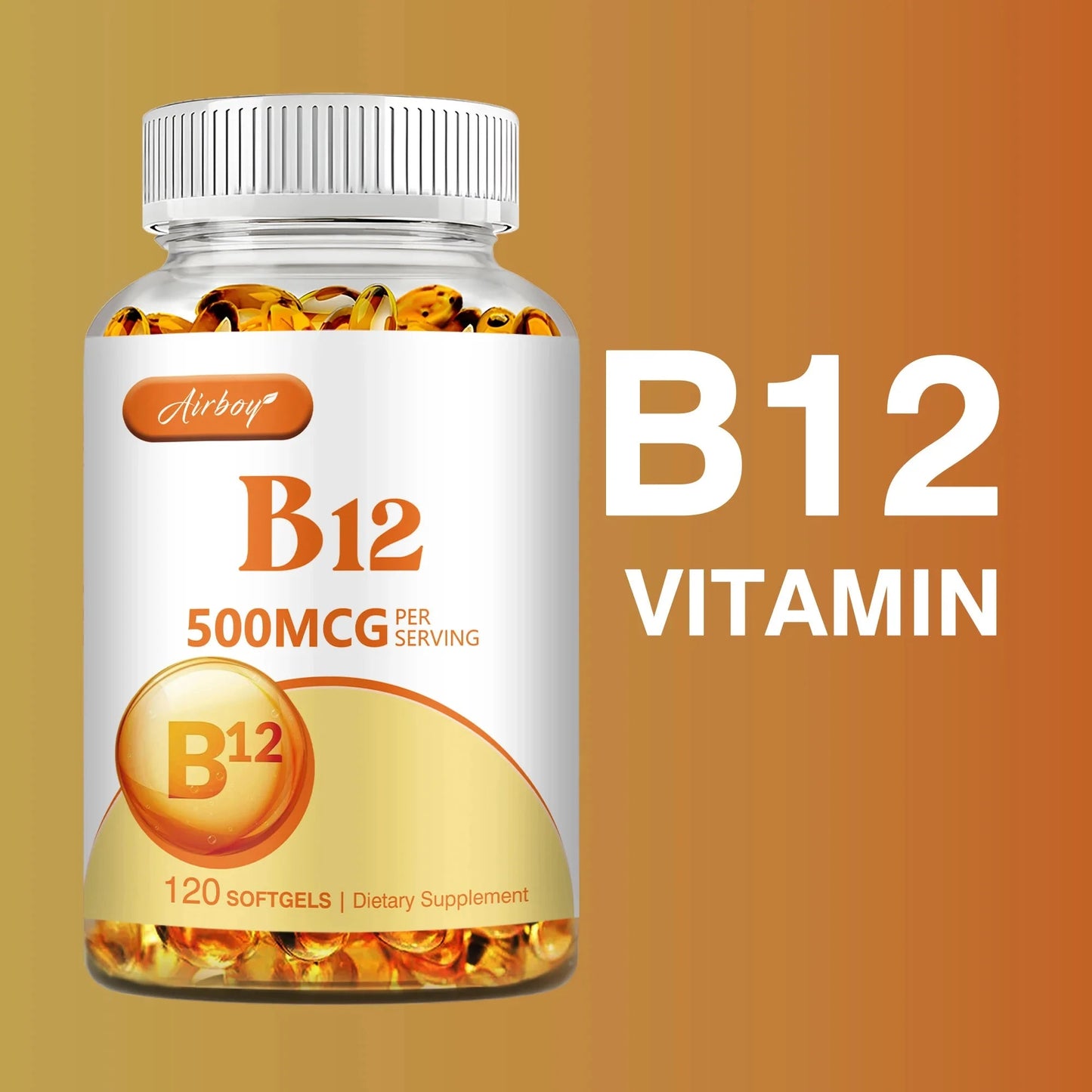 Vitamin B12 - for Mood, Brain, Nervous System, Energy, GlowCart