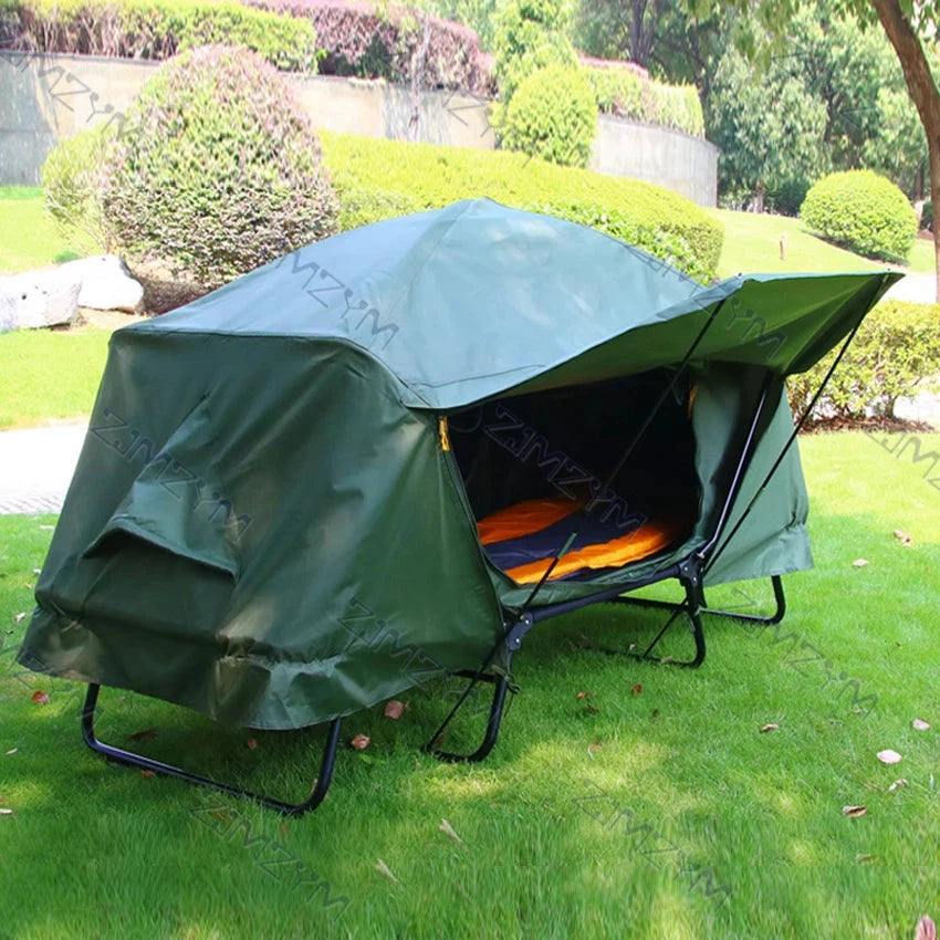 Single Person Off-Ground Camping Tent Bed Avoid Build GlowCart