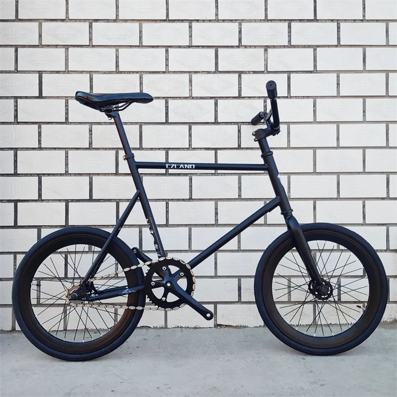 Single Speed Track Bike 20 inch Fixied Gear Bicycle Racing Single Speed Fixie Bikes Light Weight 20inch Wheelset GlowCart