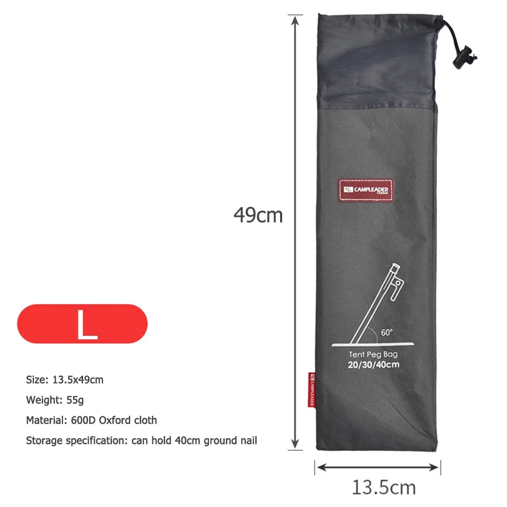 Outdoor Camping Equipment Stake Storage Bags Tent GlowCart