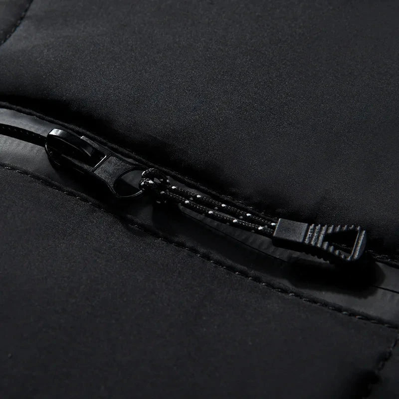 New White Duck Down Jacket Men Winter Warm Solid Color GlowCart