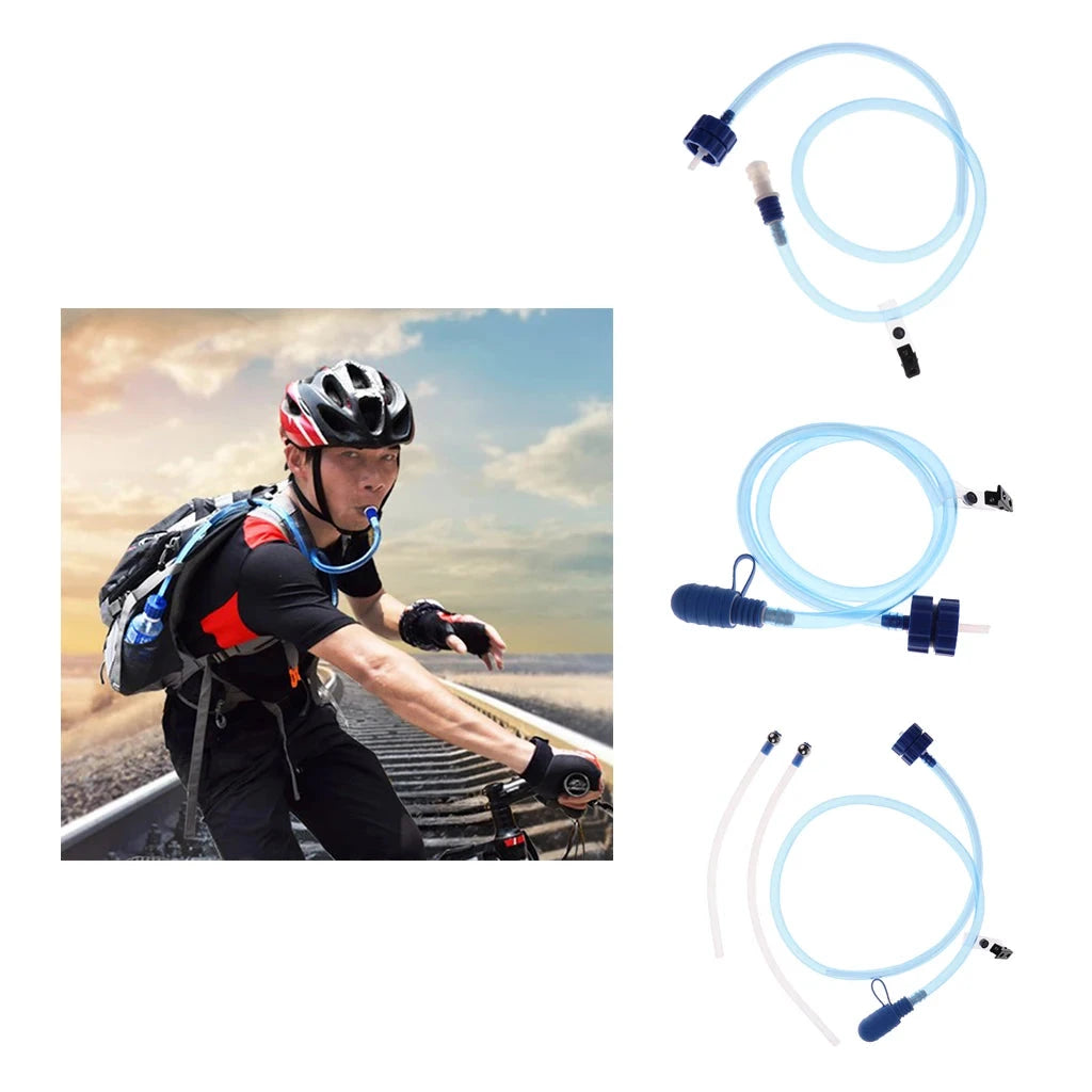 Hiking Drinking Water Bottle Hose Hydration Tube Reservoir Pack GlowCart