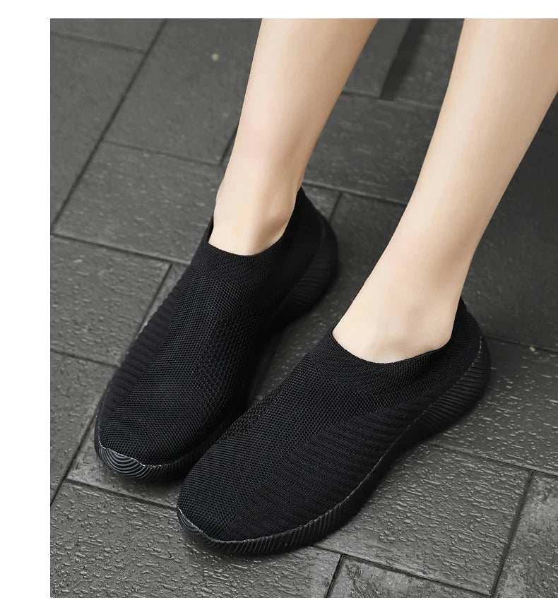 Women Vulcanized Shoes High Quality Women Sneakers Slip On GlowCart