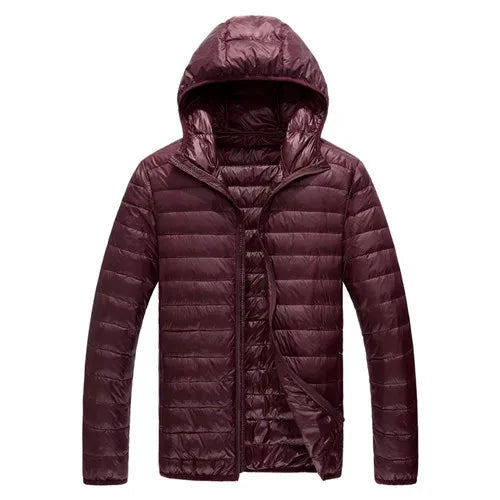 Lightweight Warm Coat Men's Winter Parkas Jacket Royal Blue GlowCart