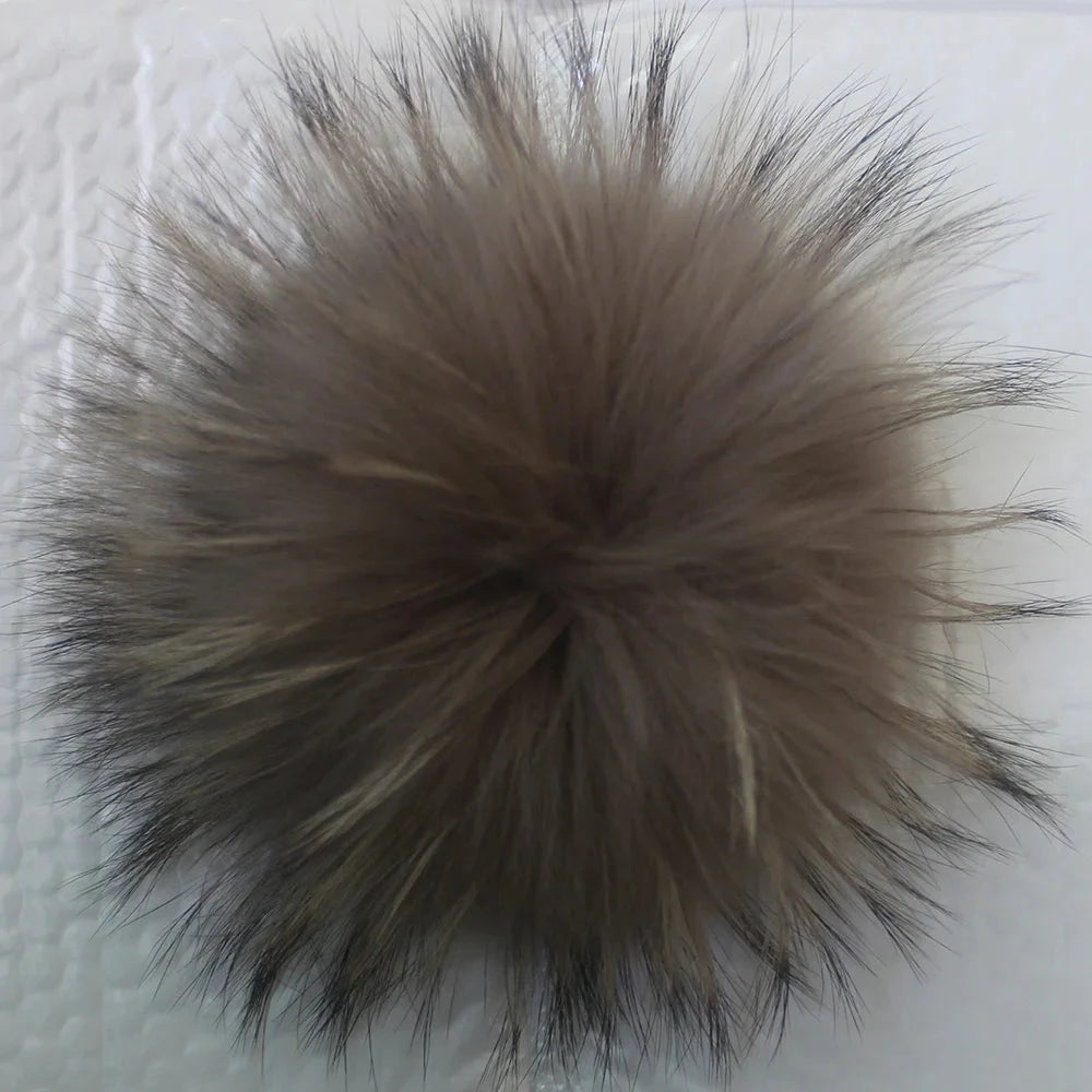 5pcs/ Lot DIY 14-15cm Large Red Black White Raccoon Fur GlowCart