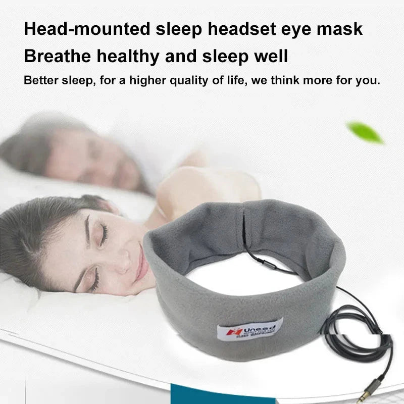 Wired Sleep Headset Sports Breathable Headband Soft Earphone GlowCart