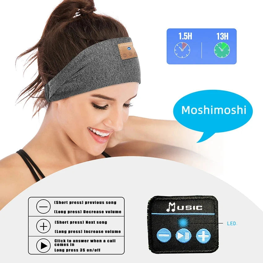 Wireless Bluetooth Sports Headband Handsfree Call Stereo GlowCart
