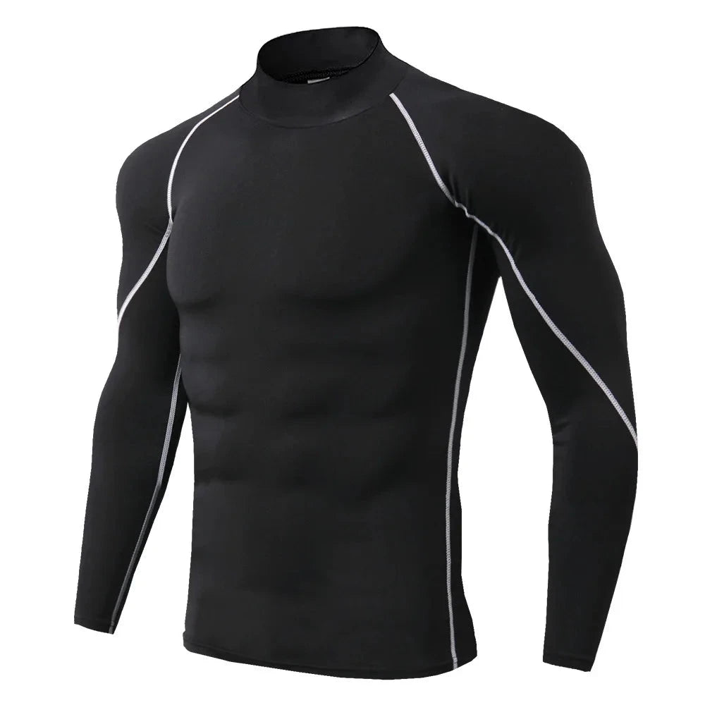 Men Sport T-shirt Quick Dry Bodybuilding Running Shirt Long GlowCart