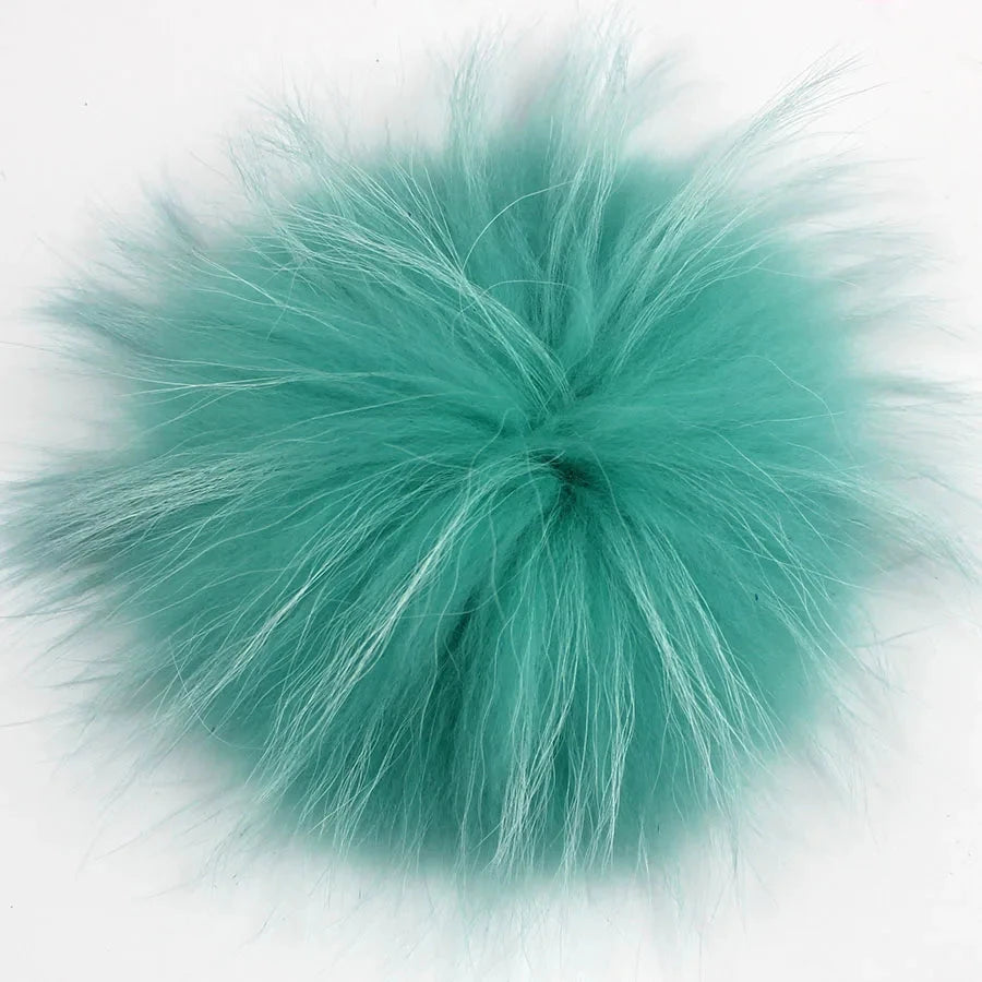 5pcs/Lot Natural Real Fur Pompoms For Knit Hats Caps GlowCart