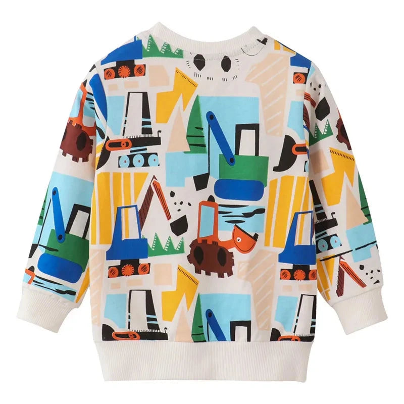 Jumping Meters New Arrival Autumn Winter Animals Print Boys Girls Sweatshirts Cotton Dinosaur Hoodies Children's Sport Shirt Kid GlowCart