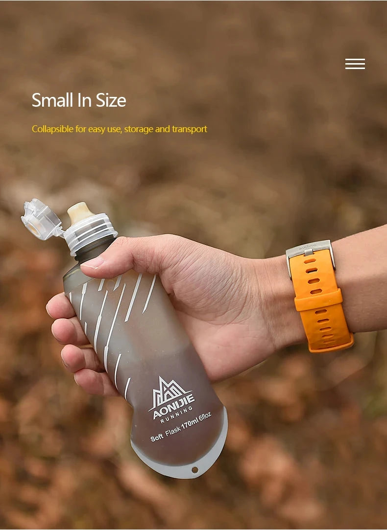 AONIJIE SD23 TPU Collapsible 170ML Sports Nutrition Energy Gel Soft Flask Water Bottle Reservoir For Marathon Hydration Pack GlowCart