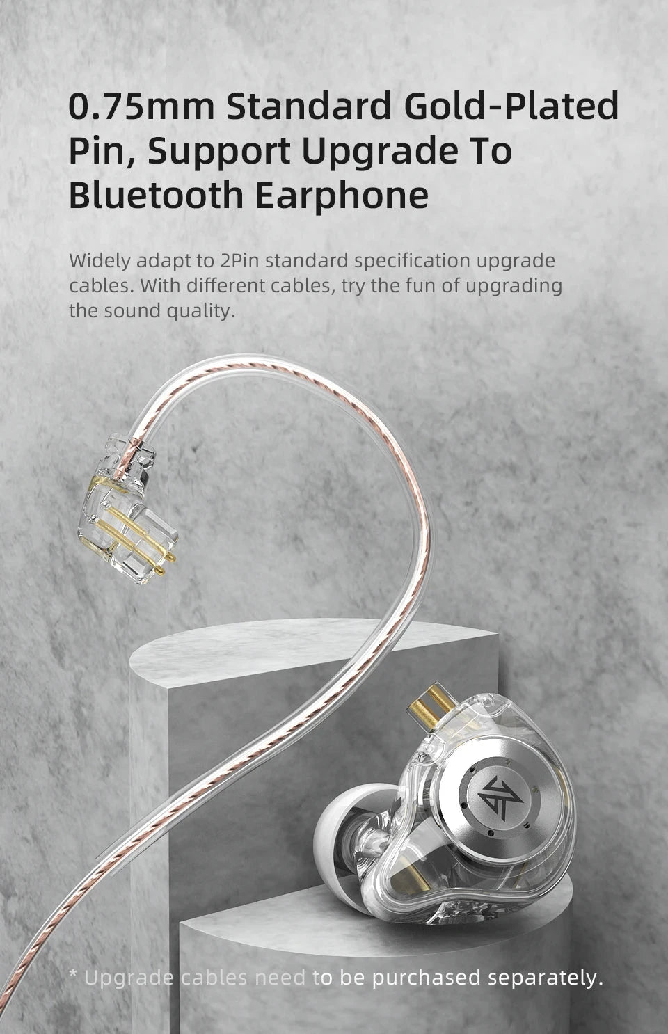 KZ EDX Pro Earphones Dynamic In Ear Monitor HiFi Wired GlowCart