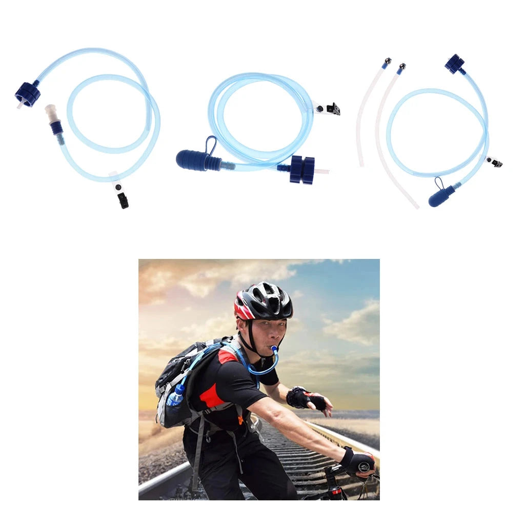 Hiking Drinking Water Bottle Hose Hydration Tube Reservoir Pack GlowCart