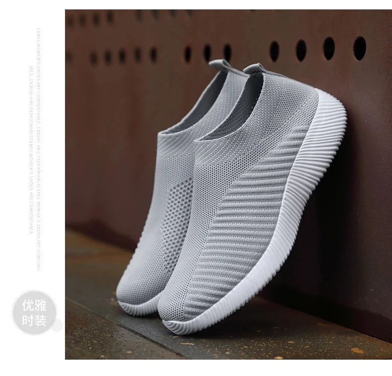 Women Vulcanized Shoes High Quality Women Sneakers Slip On GlowCart