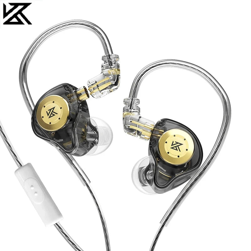 KZ EDX Pro Earphones Dynamic In Ear Monitor HiFi Wired GlowCart