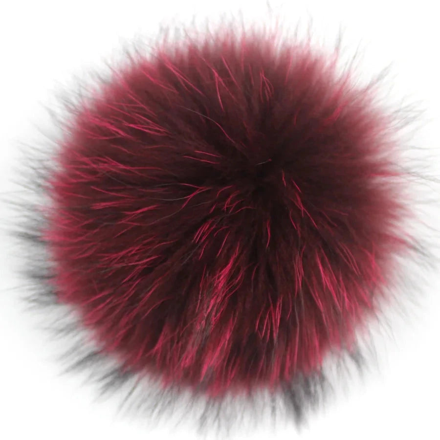 5pcs/Lot Natural Real Fur Pompoms For Knit Hats Caps GlowCart