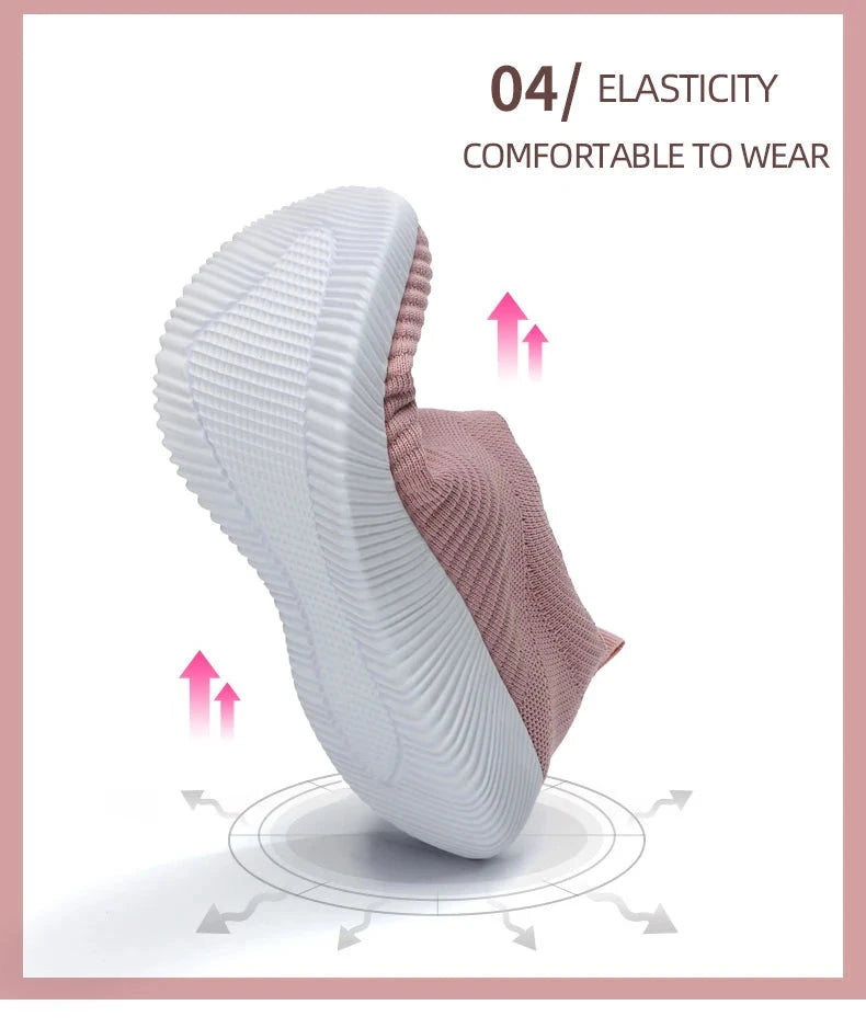 Women Vulcanized Shoes High Quality Women Sneakers Slip On GlowCart