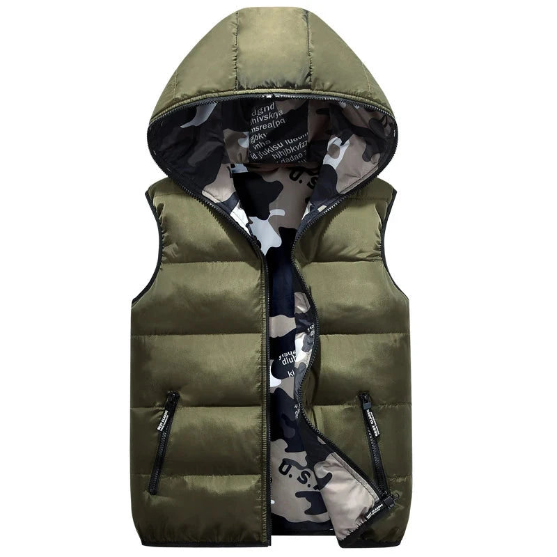 DIMUSI Winter Men's Vests Sleeveless Jackets Male GlowCart