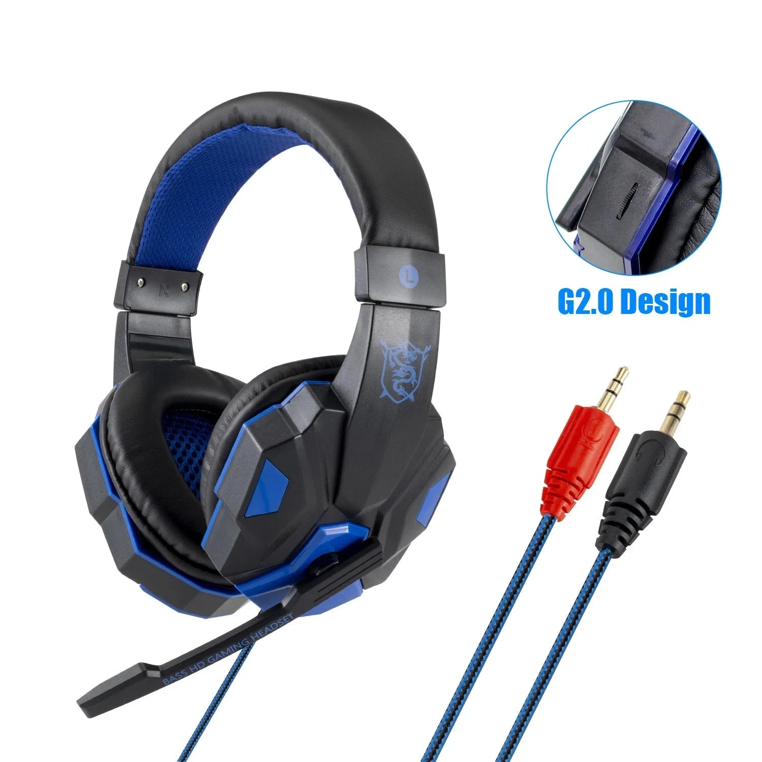 Professional Led Light Wired Gaming Headphones With GlowCart