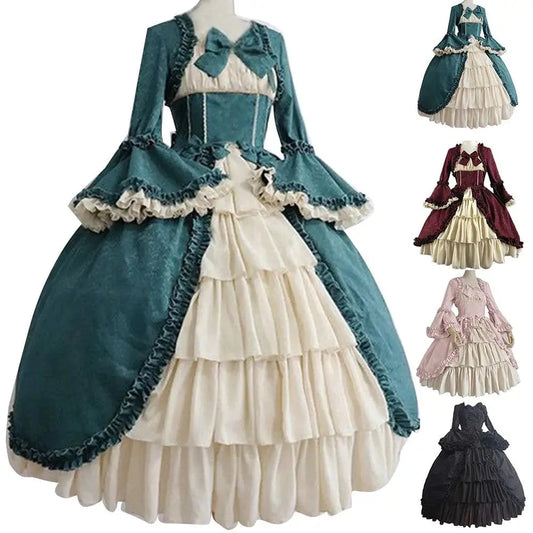 Medieval Dresses Gothiced Court Dress Royal Lady Ball Lolita GlowCart
