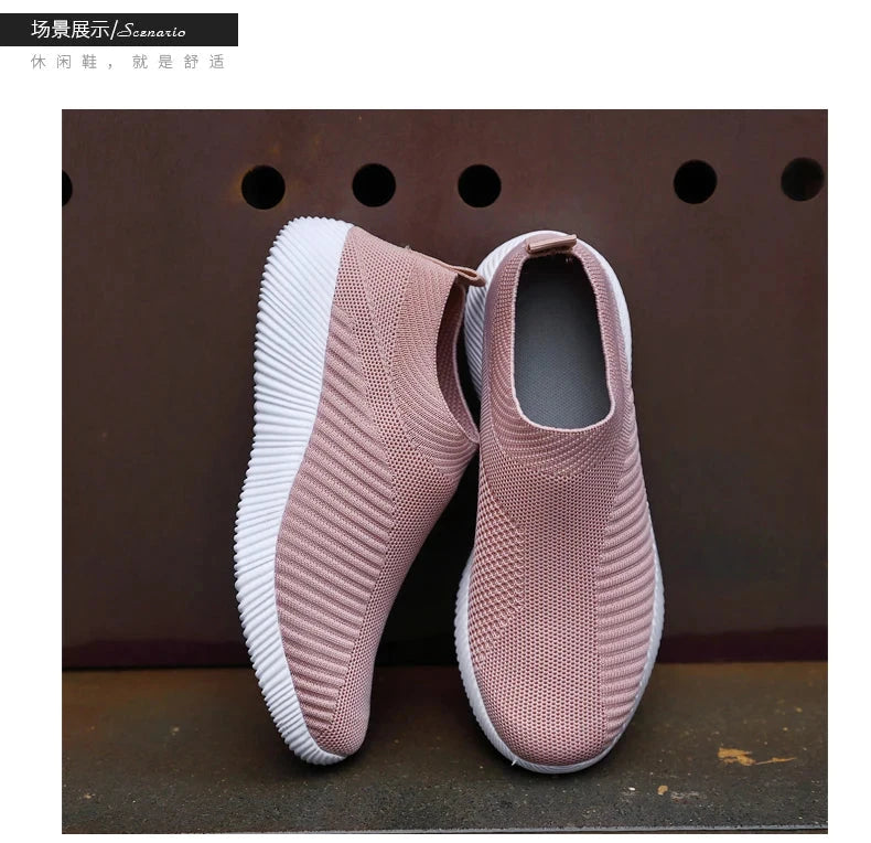 Women Vulcanized Shoes High Quality Women Sneakers Slip On GlowCart