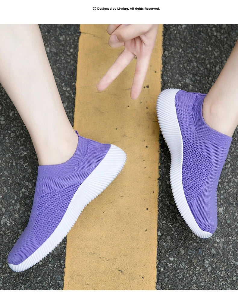 Women Vulcanized Shoes High Quality Women Sneakers Slip On GlowCart