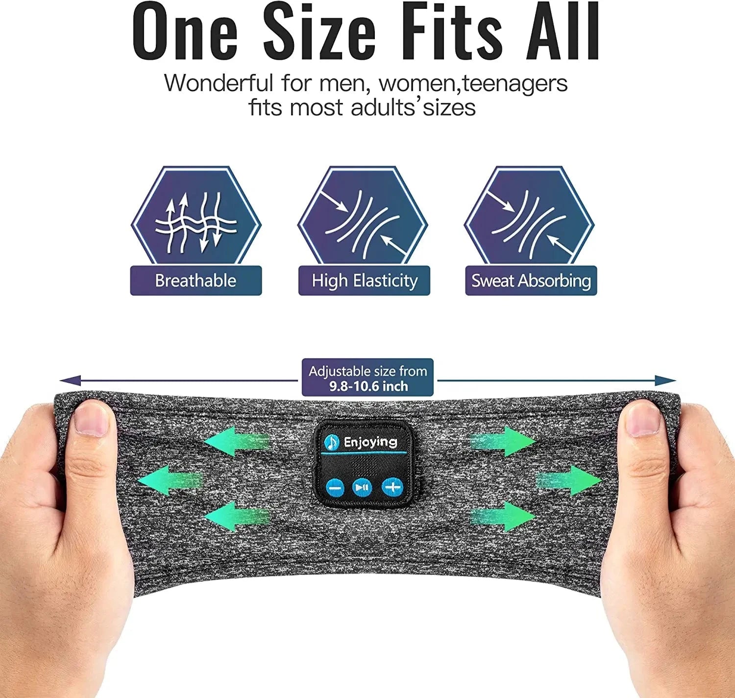 Thin Summer Sleep Headphones Bluetooth Mask Wireless Sports GlowCart