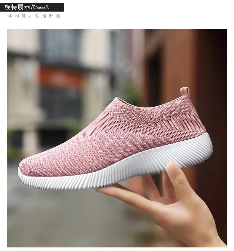 Women Vulcanized Shoes High Quality Women Sneakers Slip On GlowCart