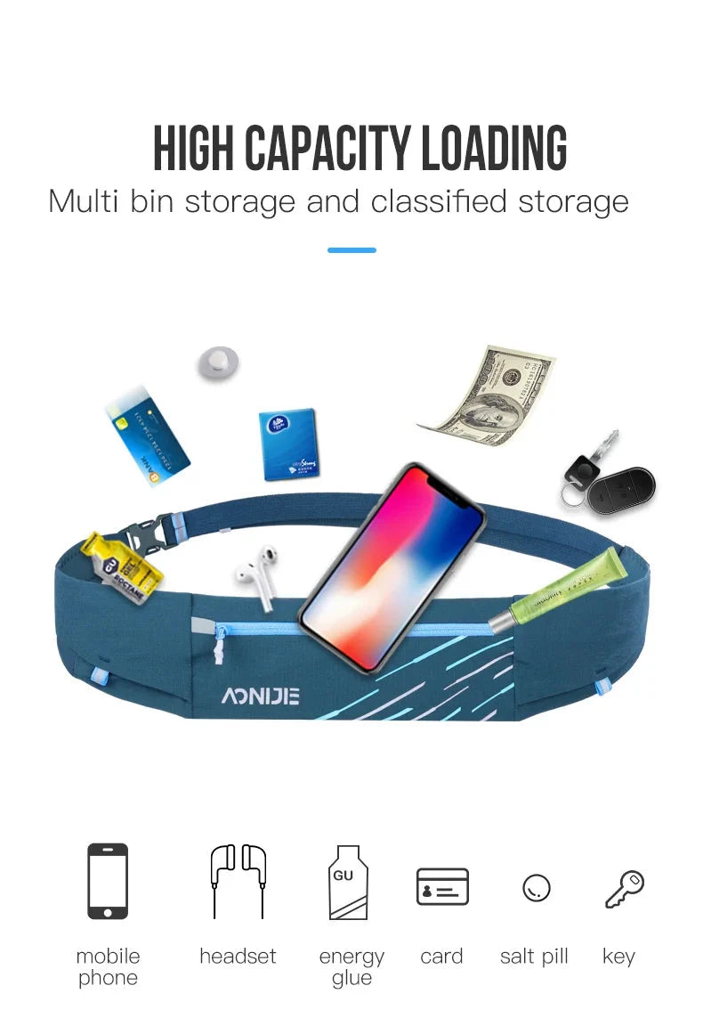 Aonijie W8105-Running Fanny Pack Lightweight Comfortable Hydration Fanny Pack Sport Pockets For Jogging Fitness Gym Hiking GlowCart