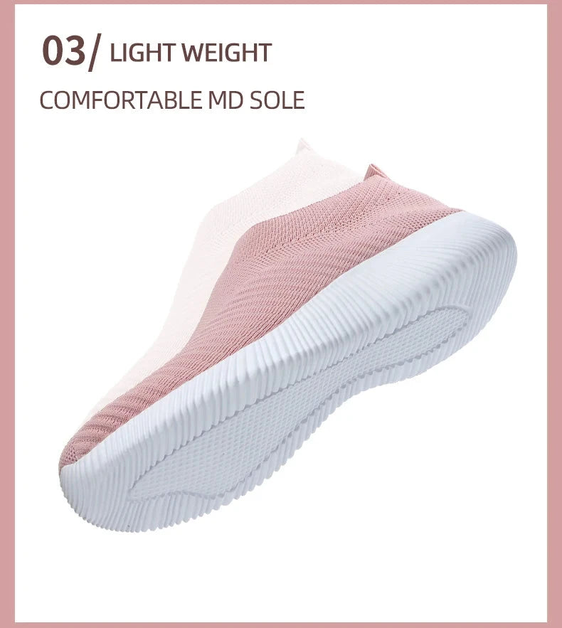 Women Vulcanized Shoes High Quality Women Sneakers Slip On GlowCart