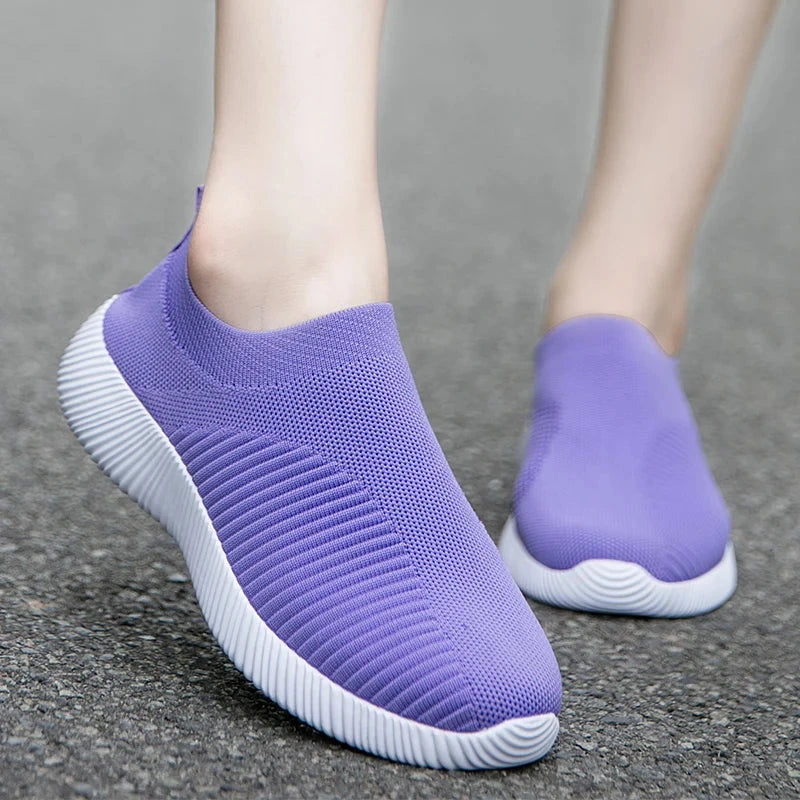 Women Vulcanized Shoes High Quality Women Sneakers Slip On GlowCart