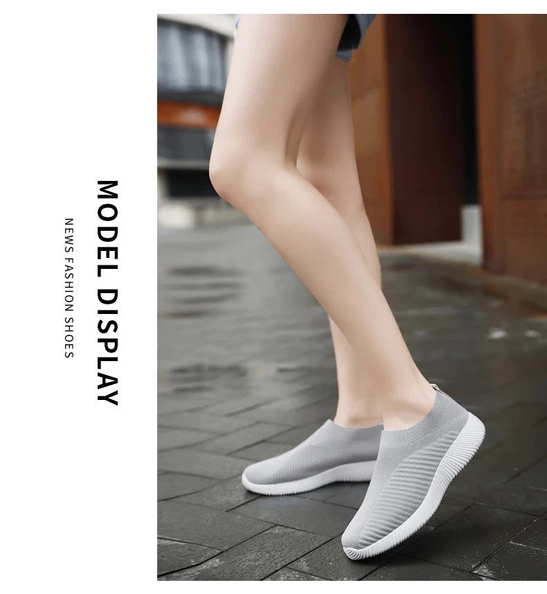 Women Vulcanized Shoes High Quality Women Sneakers Slip On GlowCart