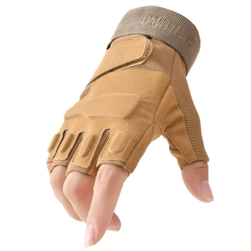 New Fingerless Tactical Gloves Men Women Kids Cycling Half GlowCart