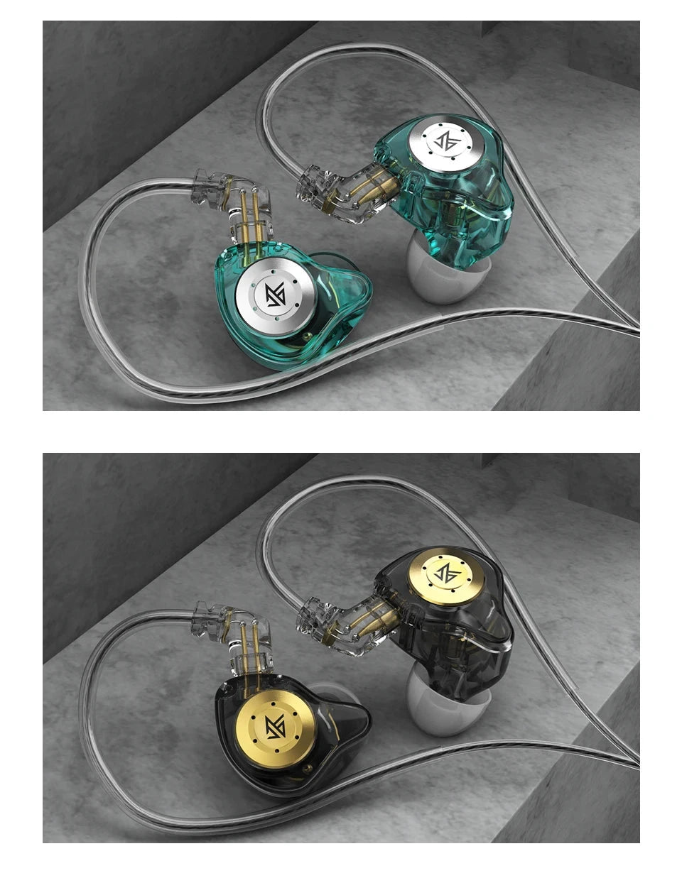 KZ EDX Pro Earphones Dynamic In Ear Monitor HiFi Wired GlowCart