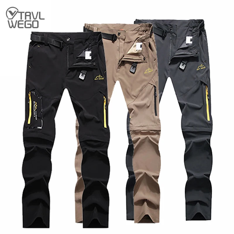 TRVLWEGO Men's Camping Hiking Pants Trekking High Stretch