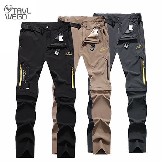 TRVLWEGO Men's Camping Hiking Pants Trekking High Stretch