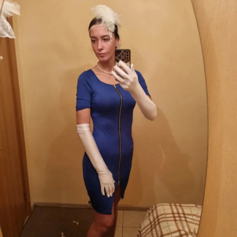 New Classic Adult Black White Red Skin Opera/Elbow/Wrist GlowCart