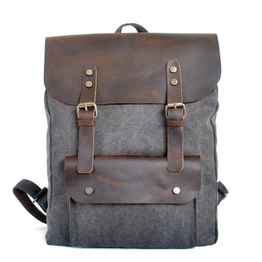 Fashion Backpack Leather Canvas men Backpack Women School GlowCart