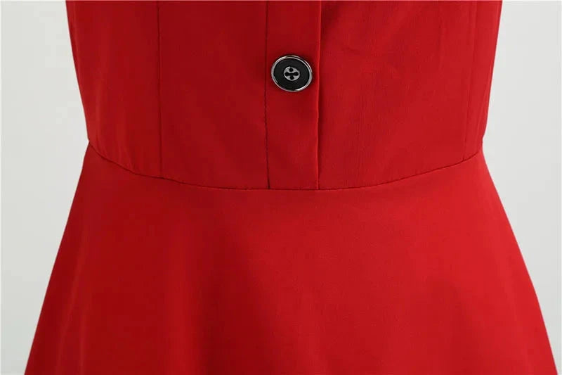 Women Square Collar Elegant Vintage Summer Dress Short GlowCart