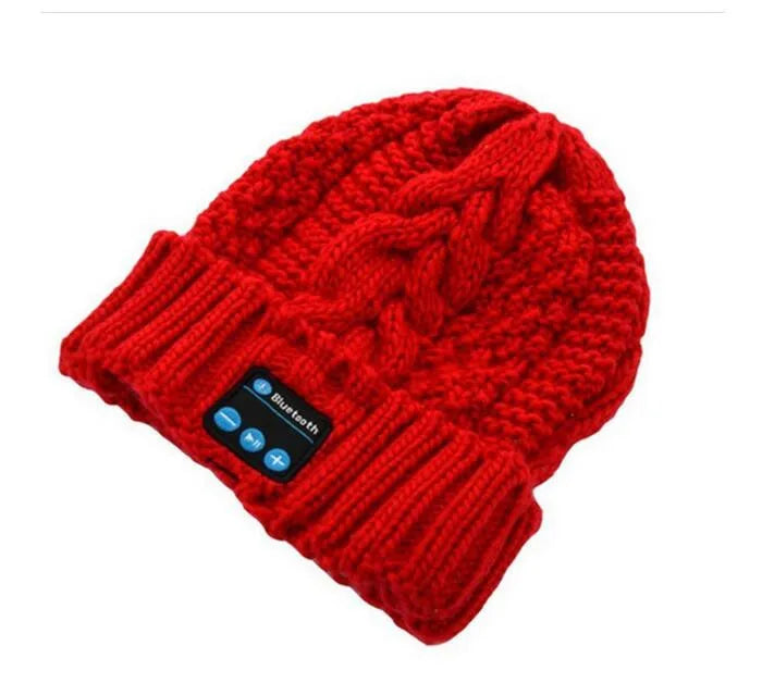 Women&Girl's Wireless Bluetooth V4.2 Smart Woolen Knitted Beanie Winter Hat Headset Hands-free Music Magic Cap,Mp3 Speaker Mic GlowCart